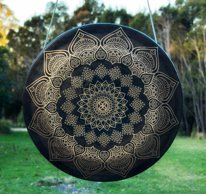 34" Lotus Mandala Chau Gong