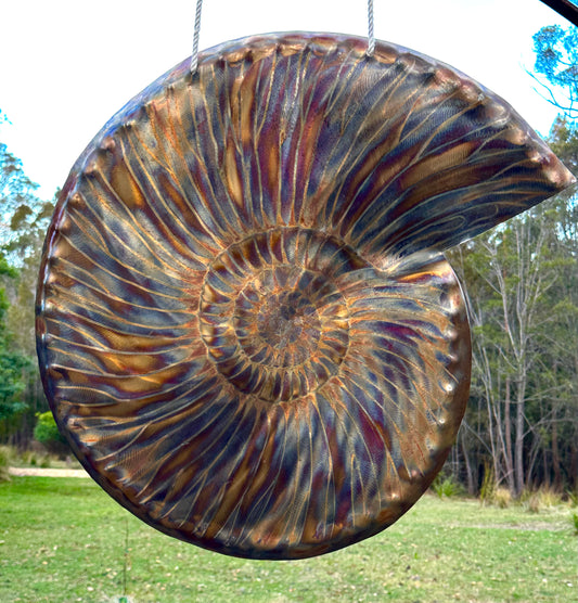 28" Ammonite Fibonacci Gong