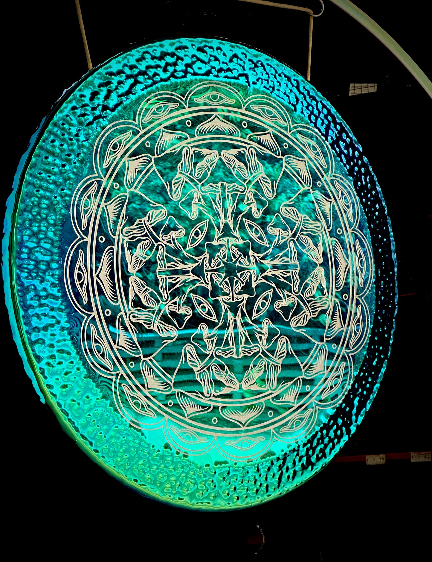 34" Emerald Green Shroom Gong