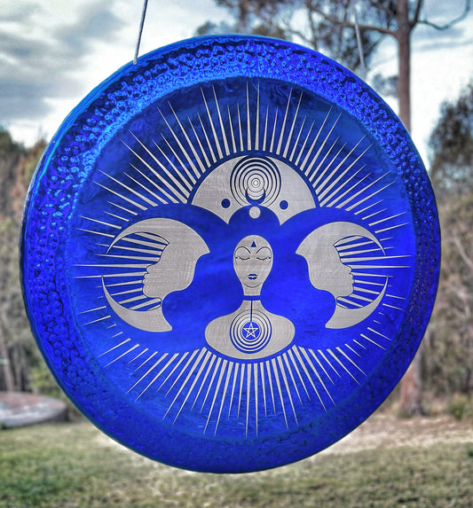 34" Wicca Woman Mother Earth Gong