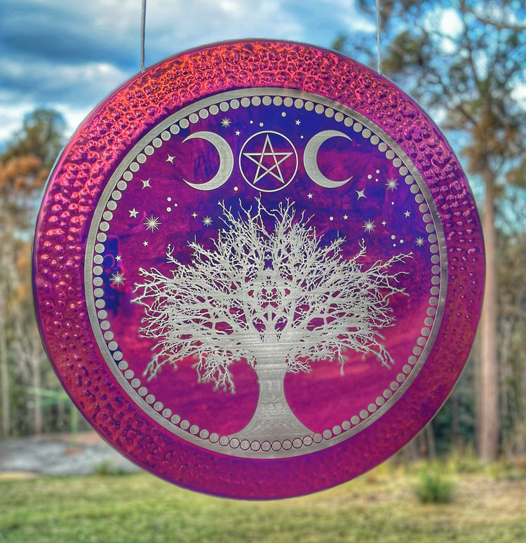 28"  Amethyst Celtic Tree of Life Wicca
