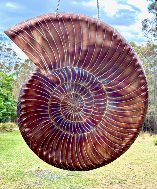 32" Ammonite Fibonacci Gong