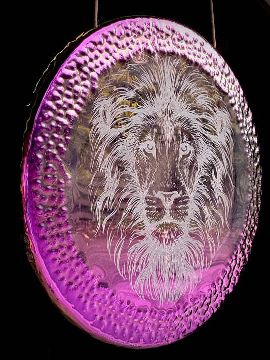 34" Purple Lions Gate Portal Gong