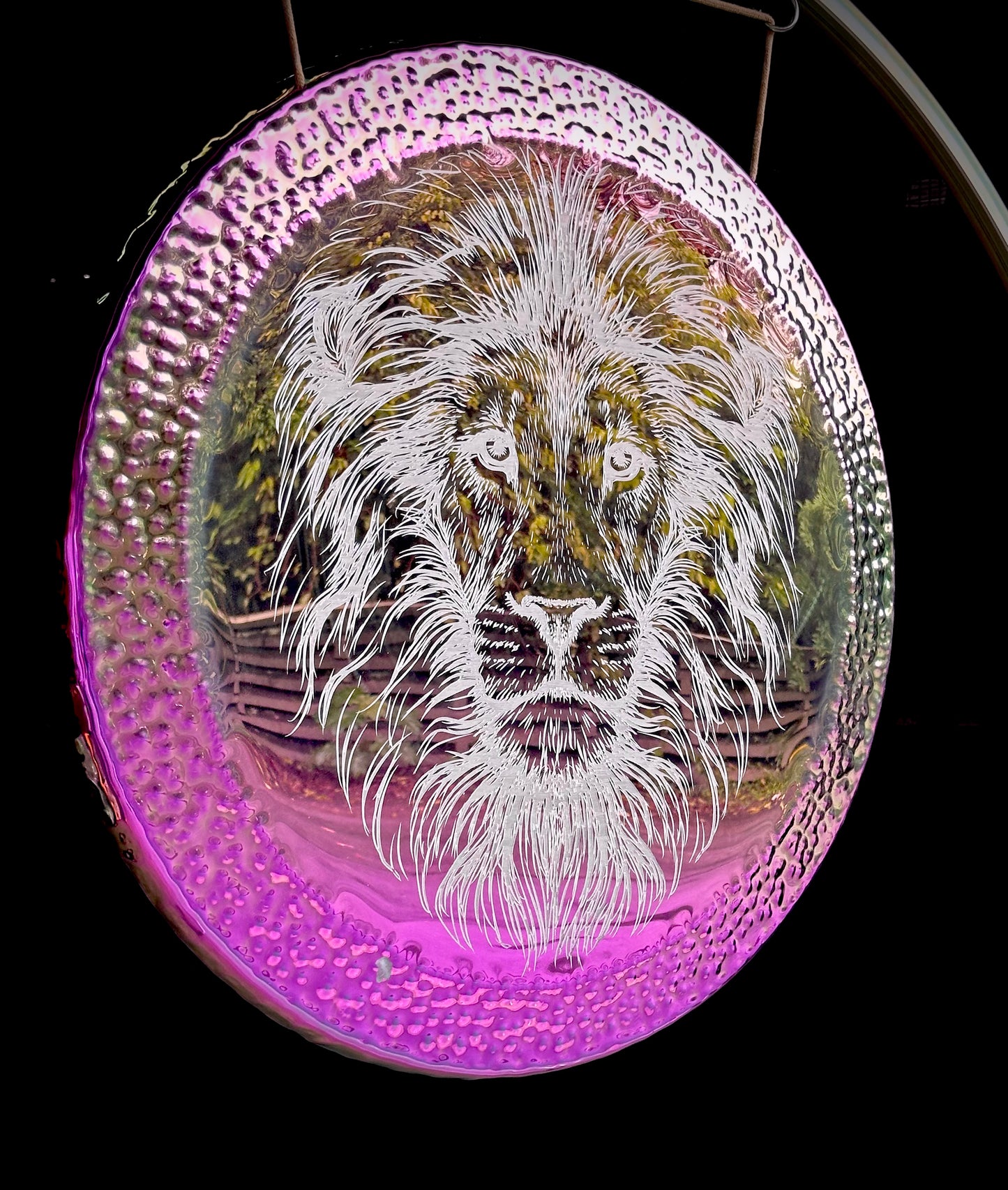 28" Purple Lions Gate Portal Gong