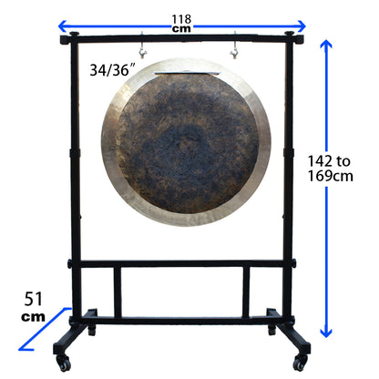 Gong Stand Adjustable Height for Gong Sizes to 36" to 40"